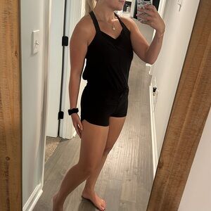 LULULEMON Black romper open back